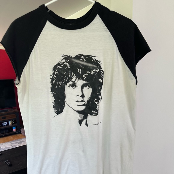 Vintage 1970s Jim Morrison The Doors cut off Raglan - Picture 5 of 12